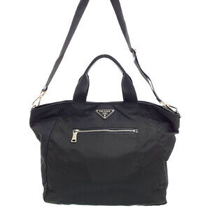 Prada Tessuto Nylon Shopping Tote Black
